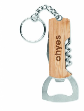 Logo trade business gift photo of: 3 in 1 bamboo pocket tool