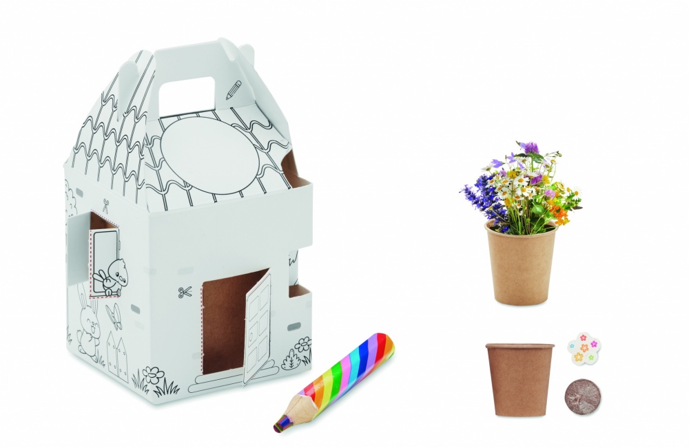 Logotrade promotional giveaway picture of: House shaped seeds grow set