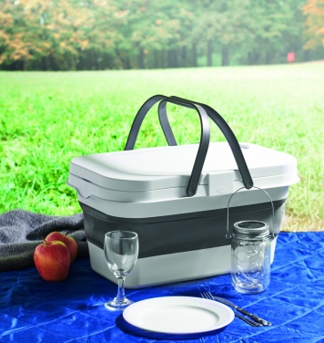 Logo trade corporate gifts image of: Collapsible picnic basket