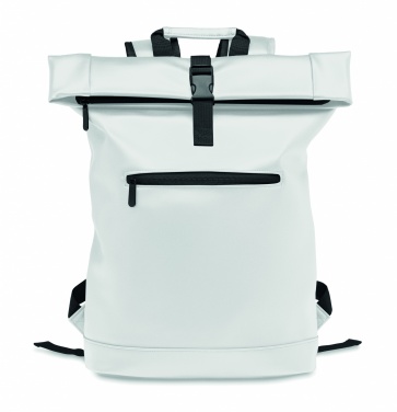 Logo trade promotional products picture of: Laptop PU Rolltop backpack