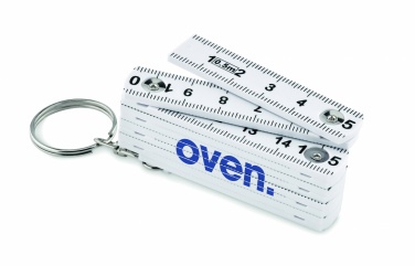 Logotrade promotional product picture of: Carpenters ruler key ring 50cm Kotka