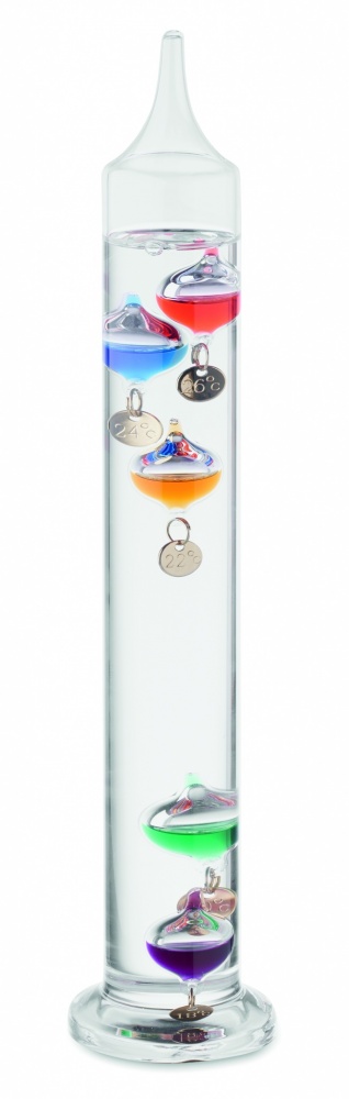 Logo trade promotional merchandise picture of: Galileo thermometer glass 28cm