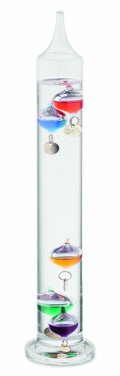 Logo trade promotional item photo of: Galileo thermometer glass 28cm