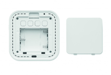 Logo trade promotional items image of: Recycled ABS/RPET alarm clock Stuttgart