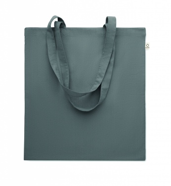 Logo trade promotional giveaways image of: Recycled cotton shopping bag