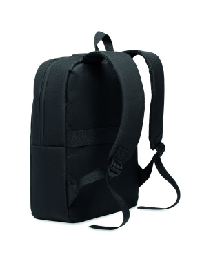 Logotrade promotional gift image of: Slim 15 inch laptop backpack made of 600D RPET polyester with a 210D lining and customizable printing