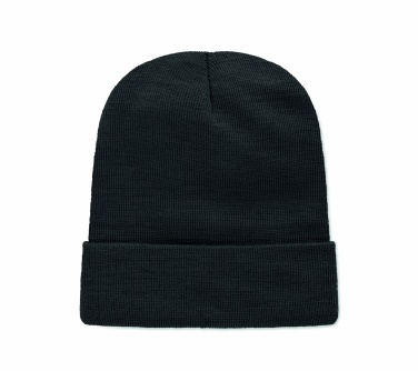 Logo trade promotional gifts picture of: Unisex beanie RPET polyester