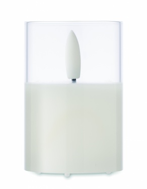 Logo trade promotional products picture of: LED wax candle in glass holder