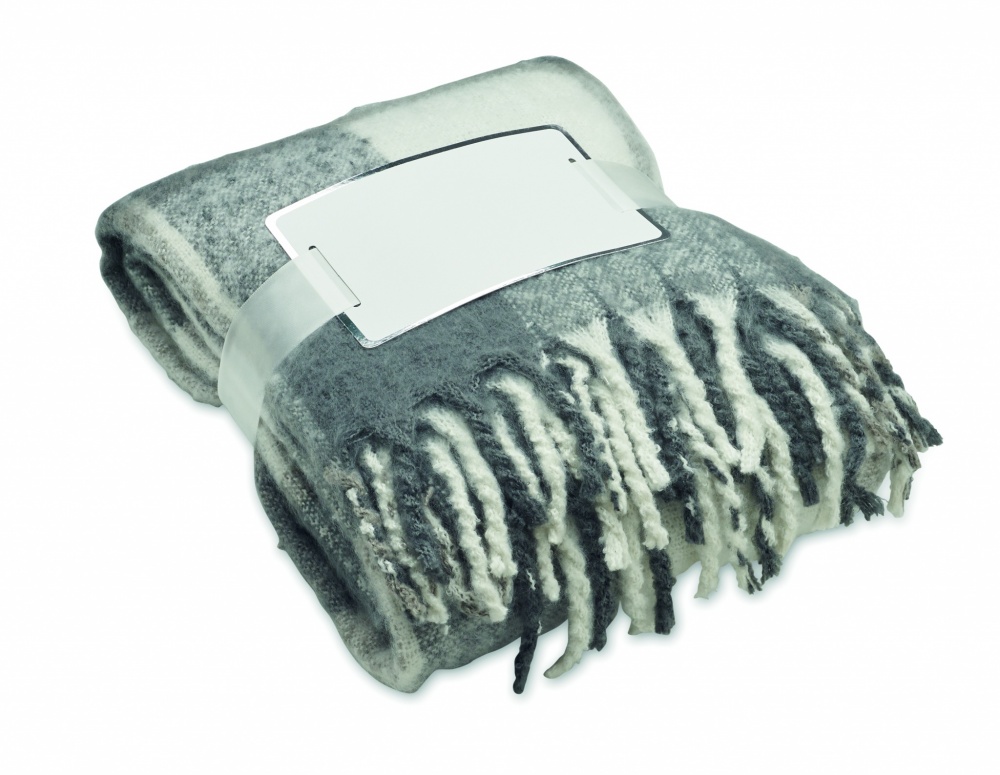 Logotrade promotional item picture of: Chequered mohair blanket
