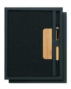 Logo trade advertising products picture of: A5 RPET notebook set