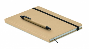 Logo trade business gift photo of: Caratil A5 notebook in recycled carton