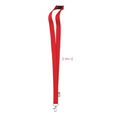 Logo trade corporate gifts image of: Lanyard in RPET 20 mm