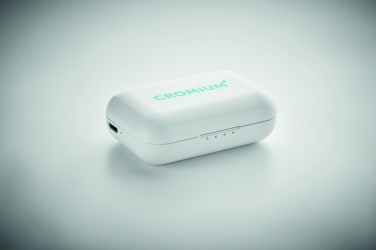 Logo trade business gift photo of: TWS earbuds with charging base