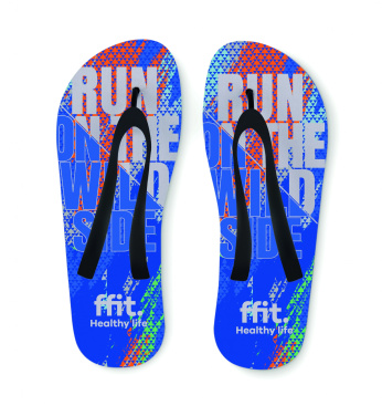 Logo trade advertising products image of: Sublimation beach slippers