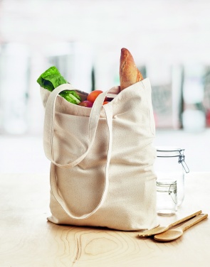Logo trade promotional giveaway photo of: Canvas shopping bag 270 gr/m²