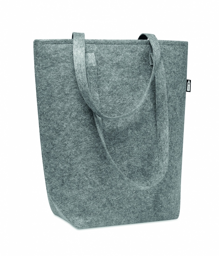 Logo trade corporate gifts picture of: RPET felt shopping bag