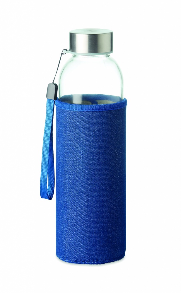 Logotrade promotional gift image of: Glass bottle in pouch 500 ml