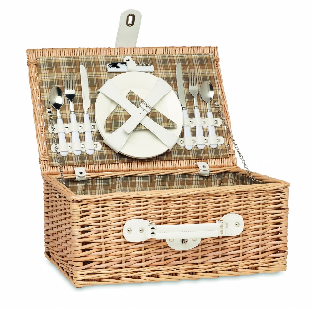 Logotrade corporate gifts photo of: Wicker picnic basket 2 people