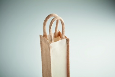 Logotrade advertising product picture of: Jute wine bag for one bottle