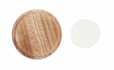 Logotrade promotional gift image of: Candle on round wooden base