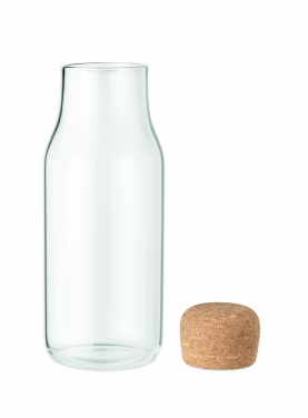 Logo trade corporate gift photo of: Glass bottle cork lid 600 ml