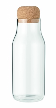 Logo trade corporate gifts picture of: Glass bottle cork lid 600 ml