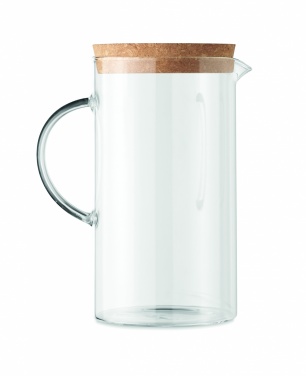 Logo trade promotional merchandise picture of: Borosilicate glass decanter 1L
