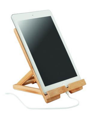 Logo trade advertising products picture of: Bamboo tablet stand TUANUI