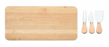 Logotrade promotional item picture of: Bamboo Cheese board set Leipzig
