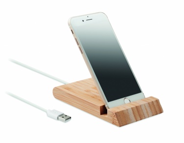 Logotrade advertising product image of: Bamboo wireless charger  10W ODOS