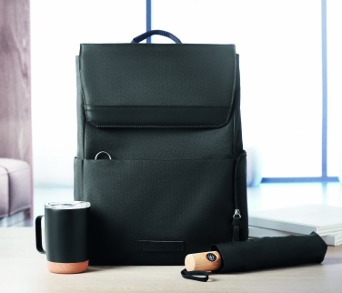 Logo trade business gift photo of: 600D RPET laptop backpack
