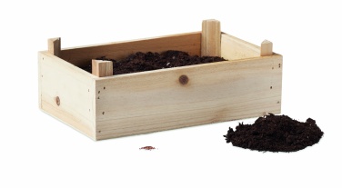 Logo trade promotional giveaways picture of: Tomato kit in wooden crate
