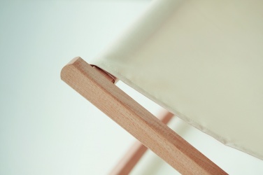 Logo trade promotional gifts image of: Beach chair in wood