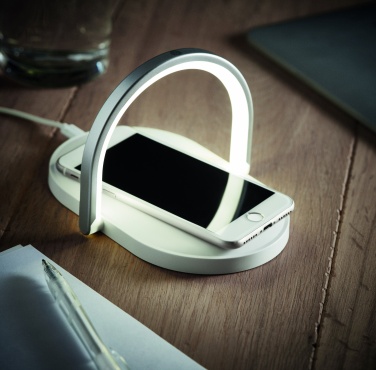 Logo trade promotional merchandise picture of: Light and wireless charger 10W