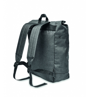 Logo trade promotional giveaway photo of: 600D RPET 2 tone backpack