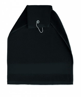 Logo trade business gifts image of: Cotton golf towel with hanger