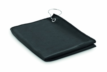 Logo trade promotional item photo of: RPET golf towel with hook clip