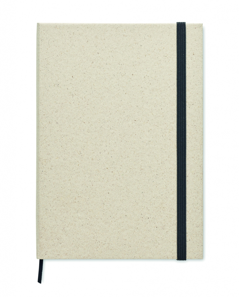 Logo trade promotional gift photo of: A5 grass notebook 80 lined