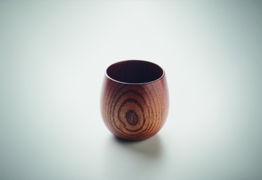 Logo trade business gifts image of: Oak wooden mug 250 ml