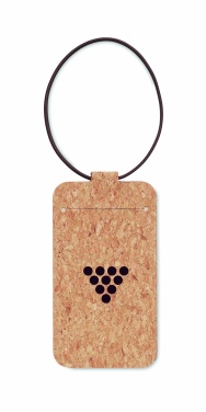 Logo trade promotional items image of: Cork luggage tag