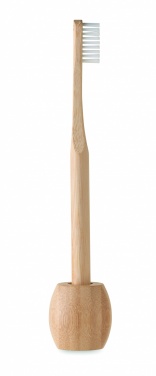 Logotrade promotional merchandise image of: Bamboo tooth brush with stand