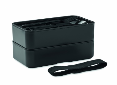 Logo trade corporate gifts image of: Lunch box in PP and bamboo lid