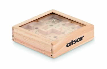 Logo trade promotional giveaways picture of: Pine wooden labyrinth game