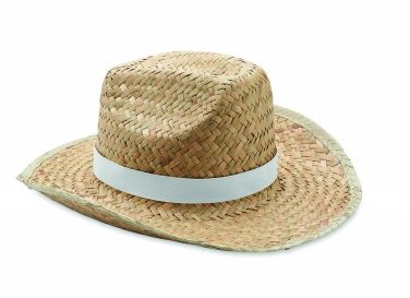 Logo trade business gifts image of: Natural straw cowboy hat