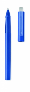 Logo trade advertising products picture of: RPET blue gel ink ball pen