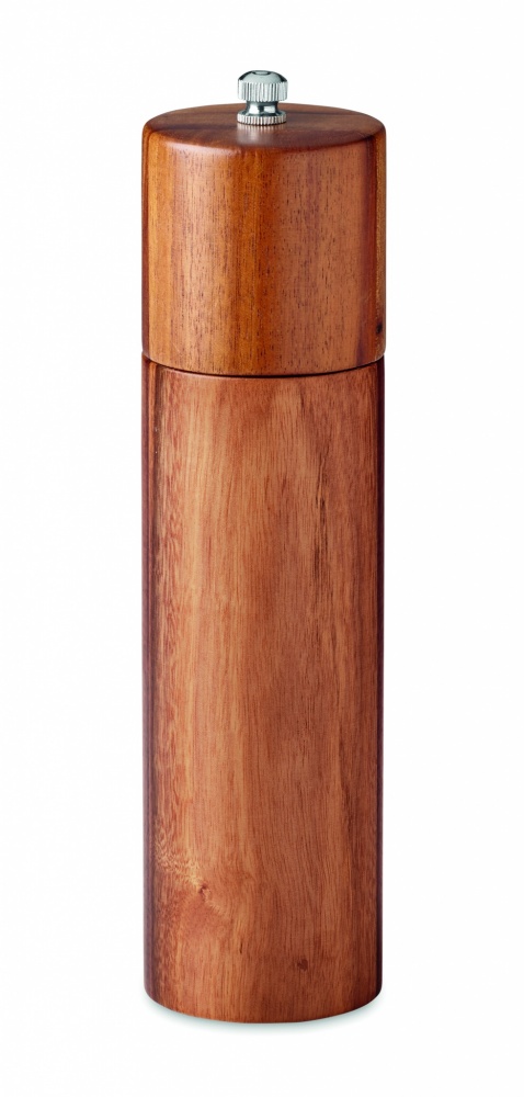 Logo trade business gift photo of: Pepper grinder in acacia wood
