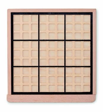 Logo trade promotional products image of: Wooden sudoku board game