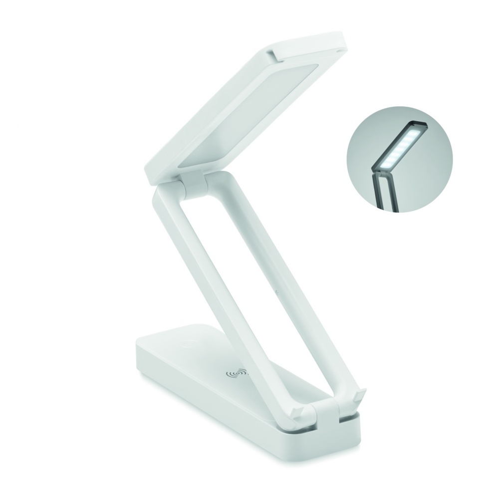 Logo trade promotional items picture of: Lamp and wireless charger 10W
