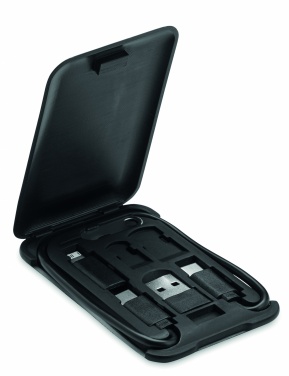 Logo trade promotional item photo of: 3 in 1 Cable with phone stand