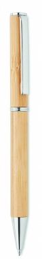 Logo trade promotional products picture of: Bamboo twist type ball pen